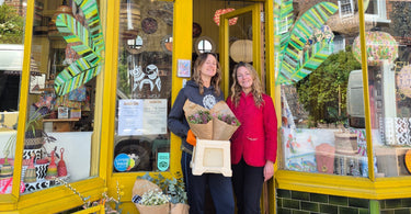 Harmony & Amy at the AARVEN shop in Margate