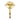 Decorative brass wall hook for coats, keys, or curtains with mask detail