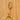 Handcrafted Ghanaian Ashanti brass hook with striped mask design