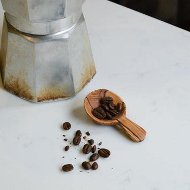 Olive Wood Coffee Spoon With Short Handle-Spoon-AARVEN