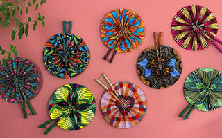 Our Ghanaian Fabric Fans | The History of African Wax Print Textiles