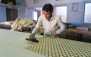 Block Print Indian Indigo Textiles