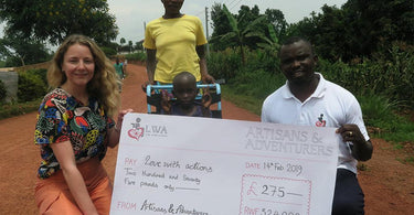 artisans and adventurers charity donation to love with actions