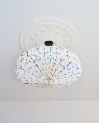 Origami Paper Lightshade Saucer with dragonfly print by AARVEN