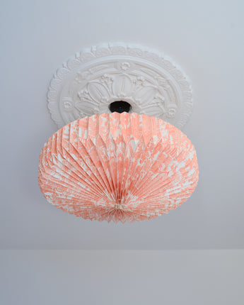 Origami Paper Lightshade Saucer in Indian Toile design by AARVEN