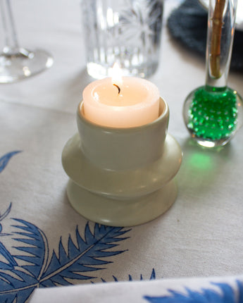 Kenyan Soapstone Tea Light Candle Holder 'Saturn'