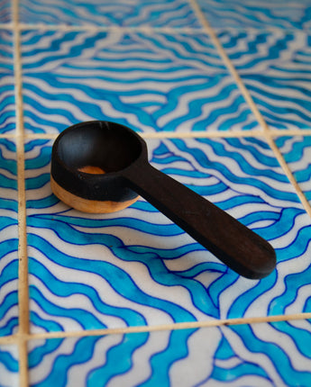 African Blackwood Flat Base Coffee Spoon