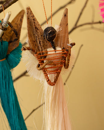 Intricately crafted African angel ornament for holiday decoration