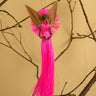 Artisan-made woven angel for holiday tree and wreaths