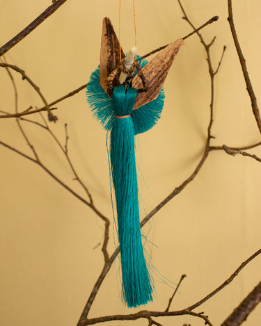 Ethical fair trade angel ornament for sustainable holiday decor