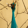 Handmade Christmas angel decoration crafted from natural fibers