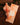 Decorative floral orange and white hanging paper decoration with storage envelope.