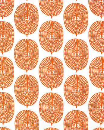 Orange Sun Mask Hand Printed Gift Wrap