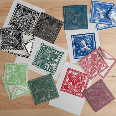 New Home Hand Printed Greetings Card