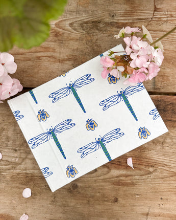 Hand Printed Hardback Photo Album 'Dragonflies'