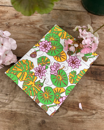 Hand Printed Hardback Photo Album 'Water Lilies'