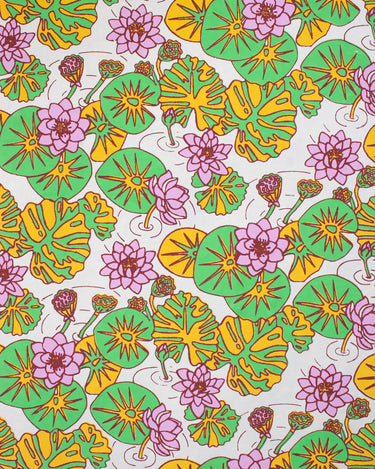 Water Lilies Hand Printed Gift Wrap