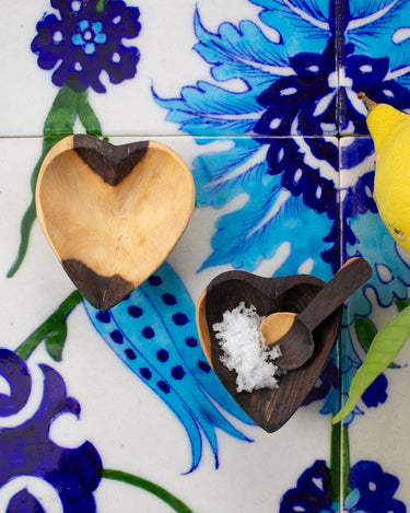 Mini Heart Dish – Hand Carved African Blackwood