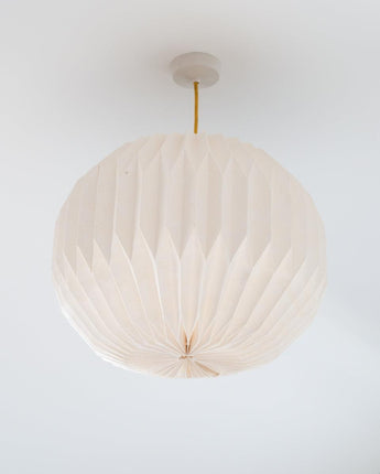 Origami Paper Lightshade Globe 'White Safari Toile'
