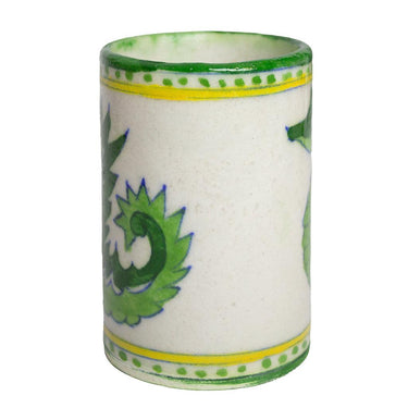PRE-ORDER. Hand Painted Indian Toothbrush Holder 'Seahorse'