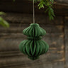Handmade Indian small green recycled paper decoration