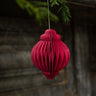 Handmade Indian small pink recycled paper decoration