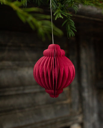 Handmade Indian small pink recycled paper decoration