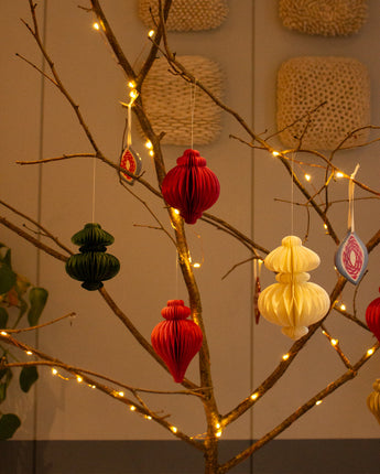 Eco-friendly paper ornament for sustainable decor