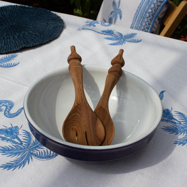 Olive Wood 'Little Hut' Salad Servers