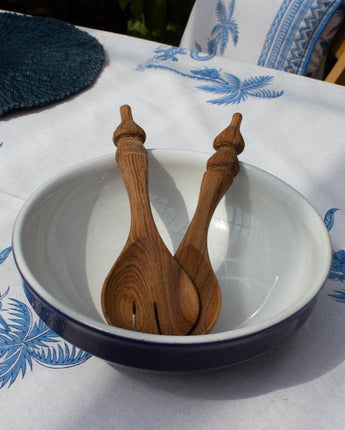 Olive Wood 'Little Hut' Salad Servers