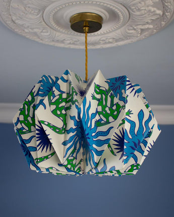 Origami Paper Lightshade Orbit 'Dancing Lizards'