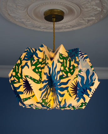 Origami Paper Lightshade Orbit 'Dancing Lizards'