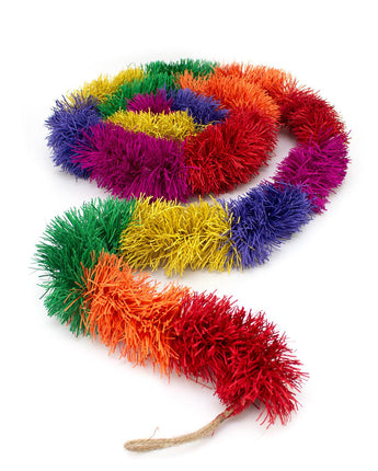 Indian Recycled Paper Tinsel | 'Rainbow Stripe'