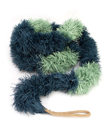 Indian Recycled Paper Tinsel Garland 'Midnight Stripe'