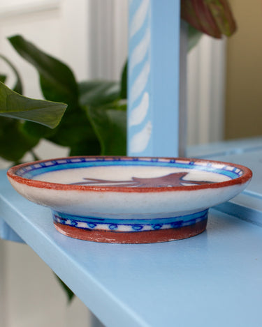 Jaipur Hand Painted Indian Incense Holder 'Coral'