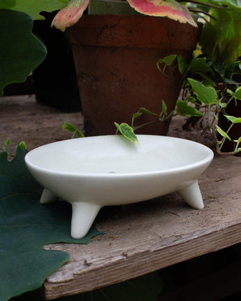 Kenyan Soapstone Oval Contemporary Soap Dish 'Natural'