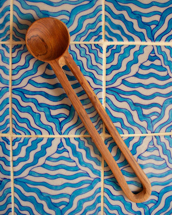 Olive Wood Contemporary Mixing Spoon