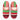 BOHEMIA Moroccan Boujad Basic Babouche Slippers 'Carnival Stripe'-Slippers-AARVEN