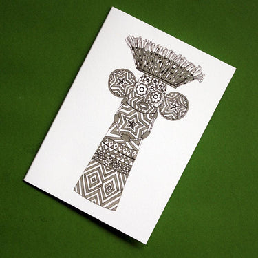 Elephant Mask Greetings Card-Greeting Card-AARVEN