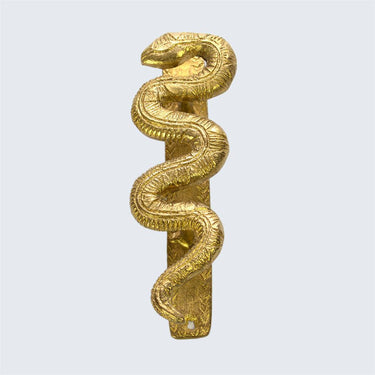 Ghanaian Ashanti Brass Door Handle 'Dancing Snake'-Handle-AARVEN