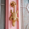 Ghanaian Ashanti Brass Door Knocker 'Crocodile'-Knocker-AARVEN