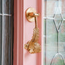Ghanaian Ashanti Brass Door Knocker 'Feather'-Knocker-AARVEN
