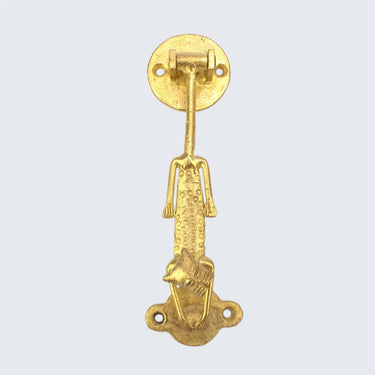 Ghanaian Ashanti Brass Door Knocker 'Leopard'-Knocker-AARVEN