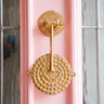 Ghanaian Ashanti Brass Door Knocker 'Sun Mask'-Knocker-AARVEN