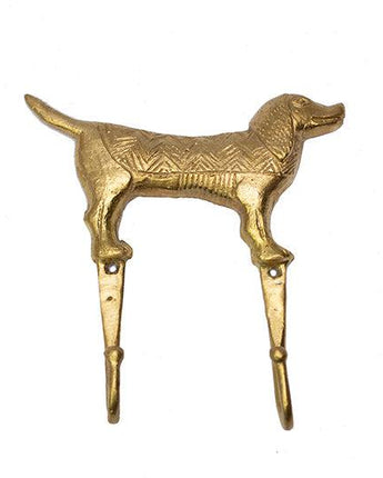 Ghanaian Ashanti Brass Hook 'Dog'-Hook-AARVEN