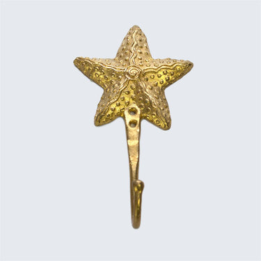 Ghanaian Ashanti Brass Hook 'Starfish'-Hook-AARVEN
