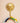 Handcrafted Ghanaian Ashanti brass hook with sunshine design