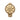Ghanaian Ashanti Brass Knob 'Flower'-Knob-AARVEN