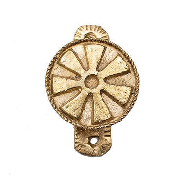 Ghanaian Ashanti Brass Knob 'Flower'-Knob-AARVEN