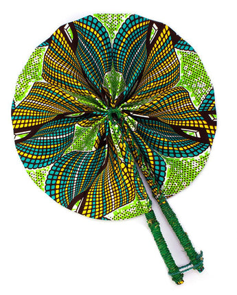 Ghanaian Fabric Fan Aburi-Fabric Fan-AARVEN
